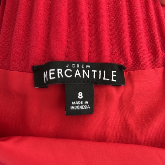 J CREW red mini skirt with pockets - Picture 3 of 3